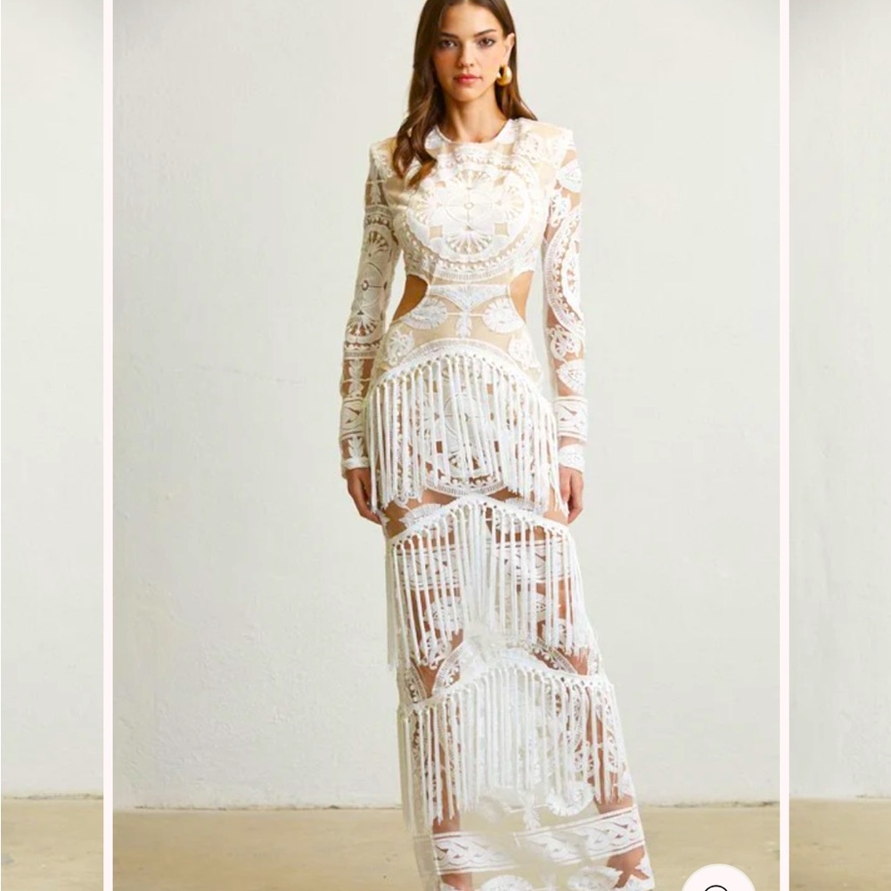 Boho lace maxi dress